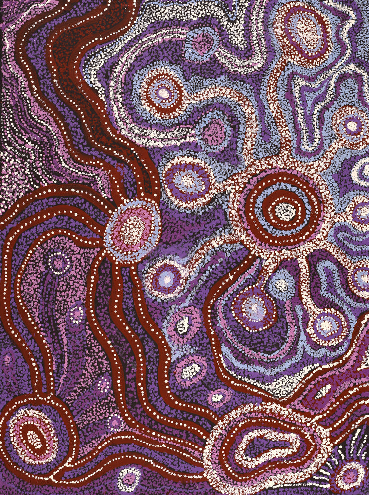 Aboriginal Artwork by Inawinytji Stanley, Minyma Kutjara Wingellina, 102x76cm