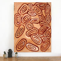 Aboriginal Artwork by Maralyn Stanley Inawinytji, Minyma Kutjara Wingellina, 102x76cm