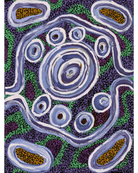 Aboriginal Artwork by Inawinytji Stanley, Minyma Kutjara Wingellina, 60x45cm