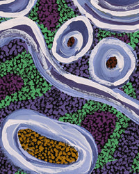 Aboriginal Artwork by Inawinytji Stanley, Minyma Kutjara Wingellina, 60x45cm