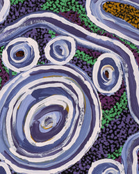 Aboriginal Artwork by Inawinytji Stanley, Minyma Kutjara Wingellina, 60x45cm