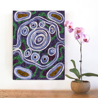 Aboriginal Artwork by Inawinytji Stanley, Minyma Kutjara Wingellina, 60x45cm