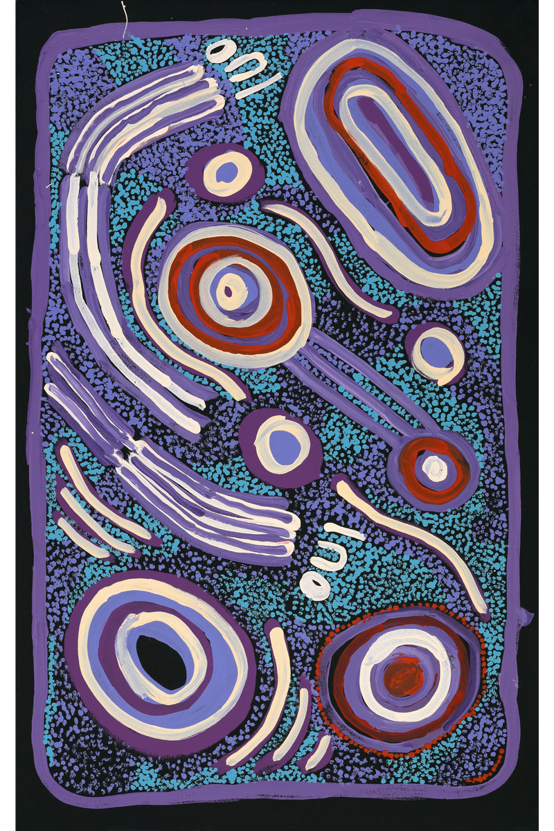 Aboriginal Art by Inawinytji Stanley, Minyma Kutjara Wingellina, 81x51cm - ART ARK®