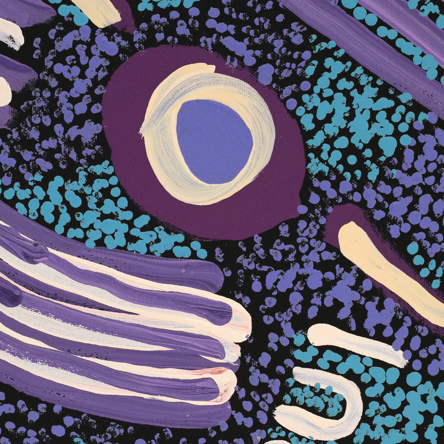 Aboriginal Artwork by Inawinytji Stanley, Minyma Kutjara Wingellina, 81x51cm