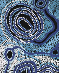 Aboriginal Artwork by Inawinytji Maralyn Stanley, Minyma Kutjara Wingellina, 91x76cm