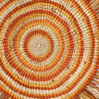 Aboriginal Artwork by Indra Bonson, Woven Mat, 110cm