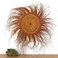 Aboriginal Artwork by Indra Bonson, Woven Mat, 130cm