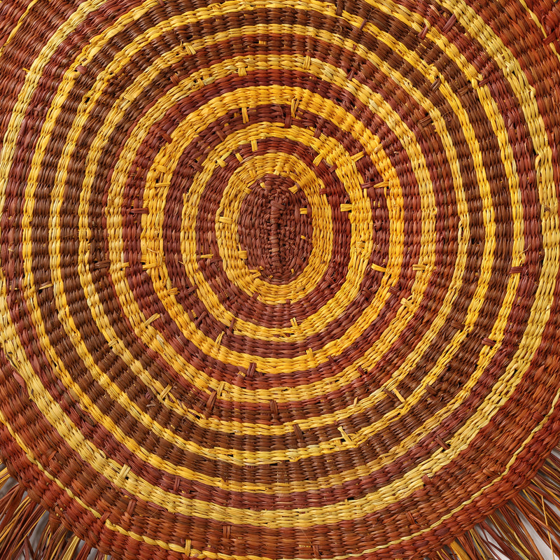 Aboriginal Artwork by Indra Bonson, Woven Mat, 130cm