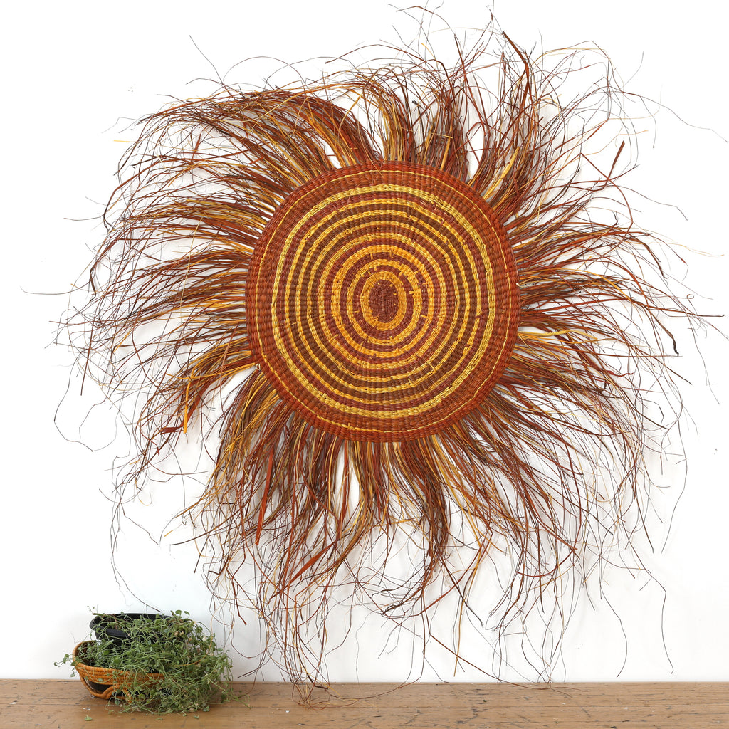 Aboriginal Art by Indra Bonson, Woven Mat, 130cm - ART ARK®