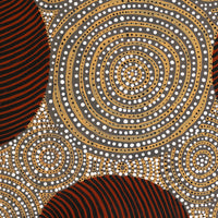 Aboriginal Artwork by Ingrid Napangardi Williams, Ngalyipi Jukurrpa (Snake Vine Dreaming) - Purturlu, 50x40cm
