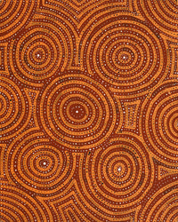 Aboriginal Artwork by Ingrid Napangardi Williams, Ngalyipi Jukurrpa (Snake Vine Dreaming) - Purturlu, 50x40cm