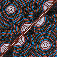Aboriginal Artwork by Ingrid Napangardi Williams, Ngalyipi Jukurrpa (Snake Vine Dreaming) - Purturlu, 30x30cm