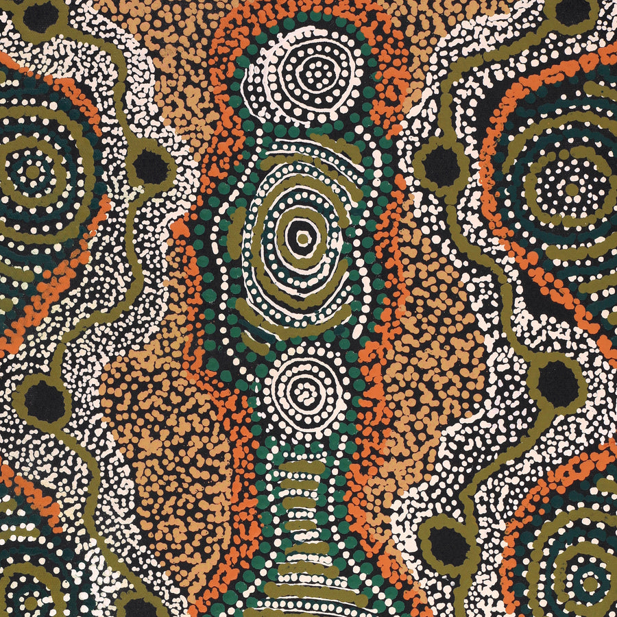 Aboriginal Artwork by Initji Windlass, Minyma Marlilu, 61x30cm