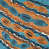 Aboriginal Artwork by Initji Windlass, Ngayuku Ngura, 90x90cm
