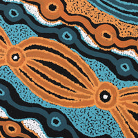 Aboriginal Artwork by Initji Windlass, Ngayuku Ngura, 90x90cm