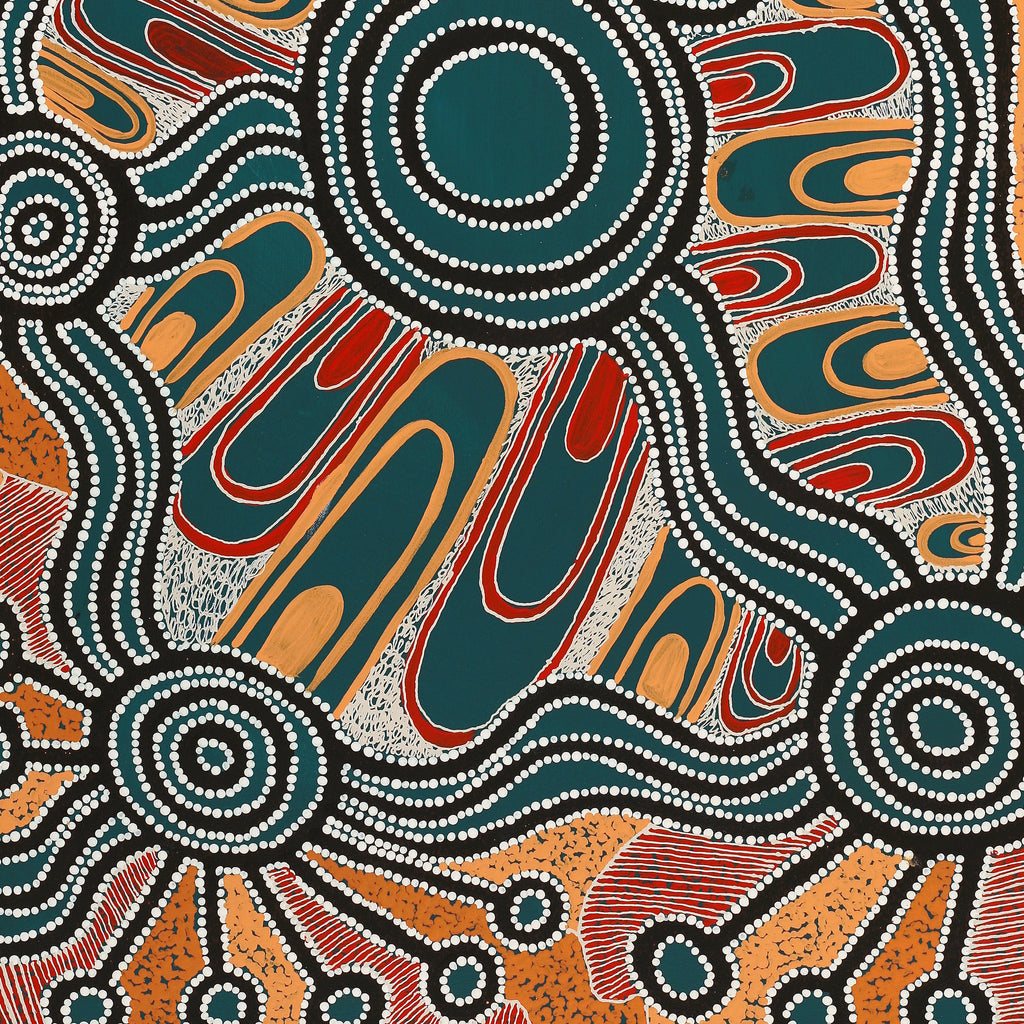 Aboriginal Artwork by Initji Windlass, Ngayuku Ngura, 101x70cm
