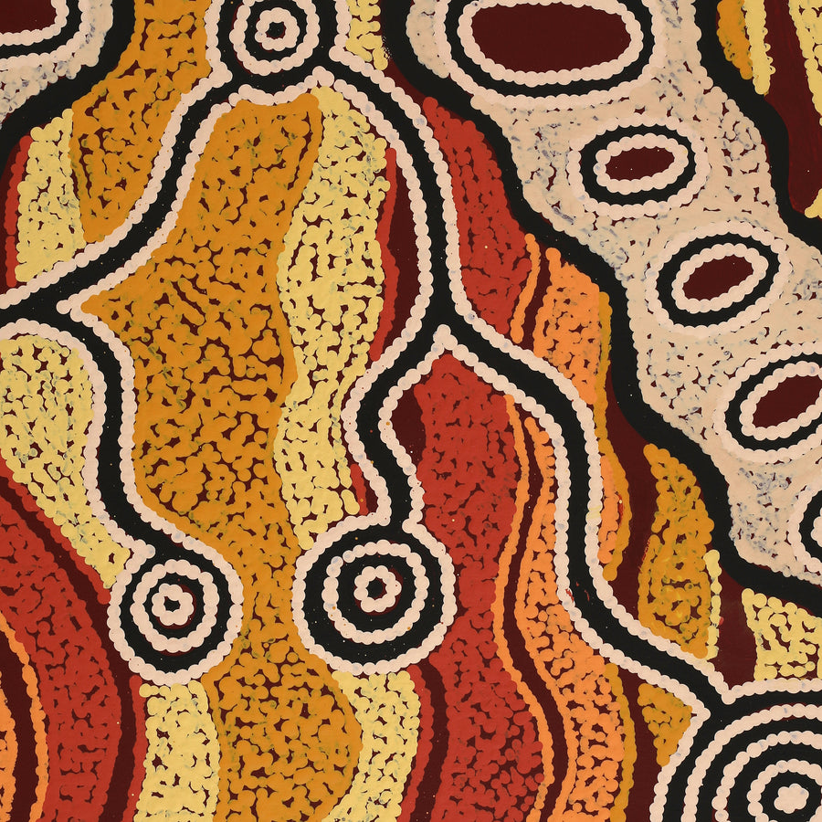 Aboriginal Artwork by Initji Windlass, Ngayuku Ngura, 102x77cm