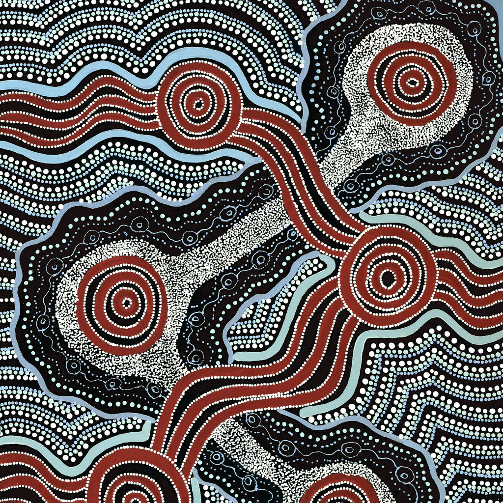 Aboriginal Artwork by Initji Windlass, Minyma Marlilu, 122x61cm