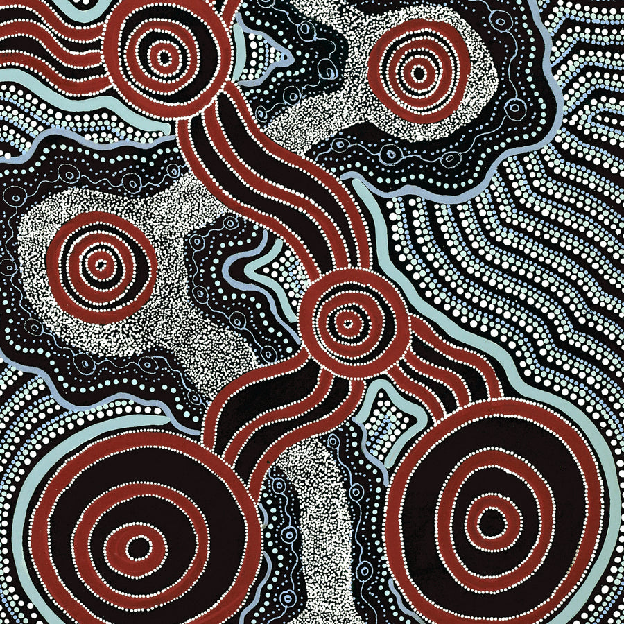 Aboriginal Artwork by Initji Windlass, Minyma Marlilu, 122x61cm