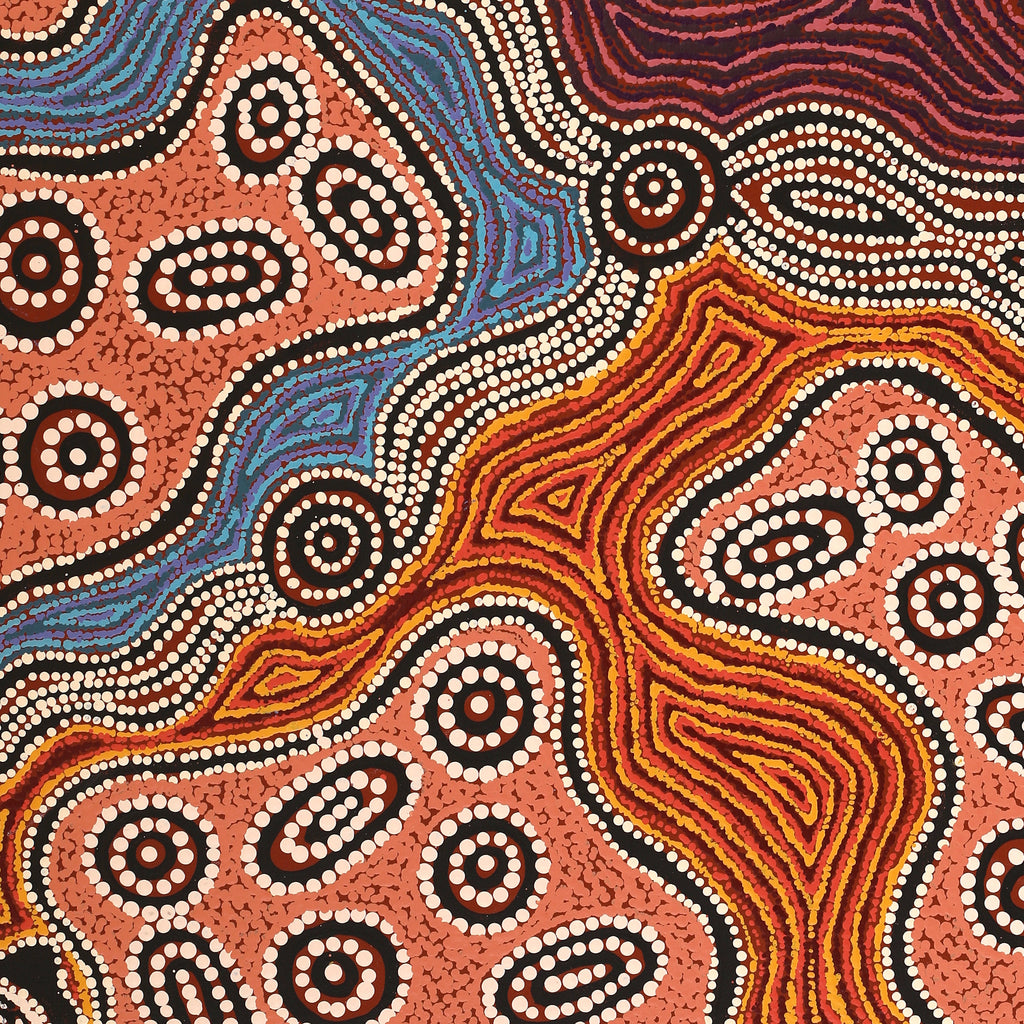 Aboriginal Artwork by Initji Windlass, Ngayuku Ngura, 86x76cm