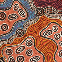 Aboriginal Artwork by Initji Windlass, Ngayuku Ngura, 86x76cm