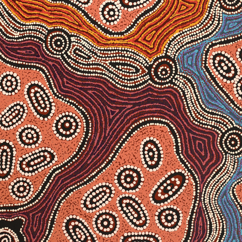 Aboriginal Artwork by Initji Windlass, Ngayuku Ngura, 86x76cm