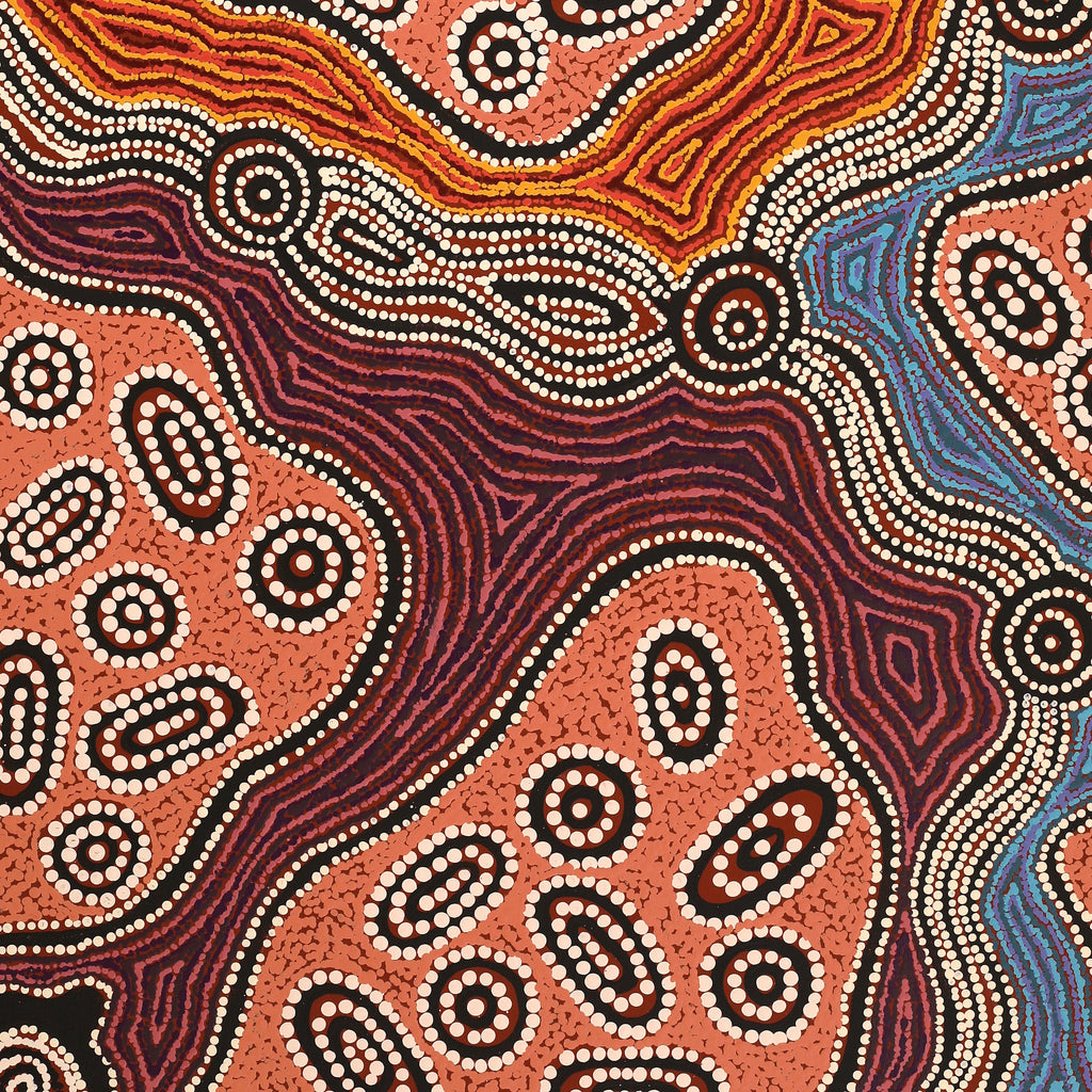 Aboriginal Art by Initji Windlass, Ngayuku Ngura, 86x76cm - ART ARK®