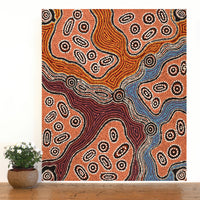 Aboriginal Artwork by Initji Windlass, Ngayuku Ngura, 86x76cm