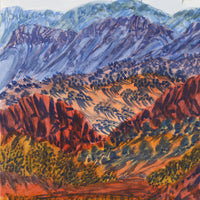 Aboriginal Artwork by Ivy Pareroultja, Going towards Ormiston Gorge, 36x25.5cm