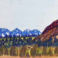 Aboriginal Artwork by Ivy Pareroultja, Mt Giles, 53.5x17cm