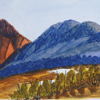 Aboriginal Artwork by Ivy Pareroultja, West of Glen Helen, 54x17cm