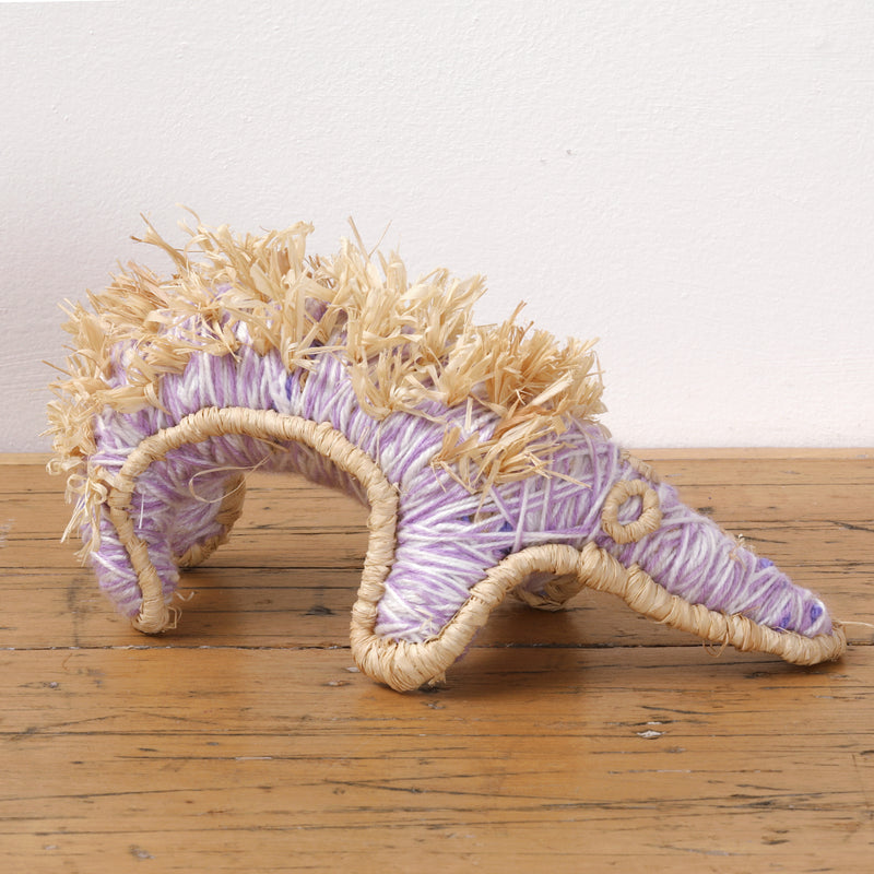 Aboriginal Artwork by Jacinta Heffernan - Tjilkamarta (echidna) Tjanpi Sculpture