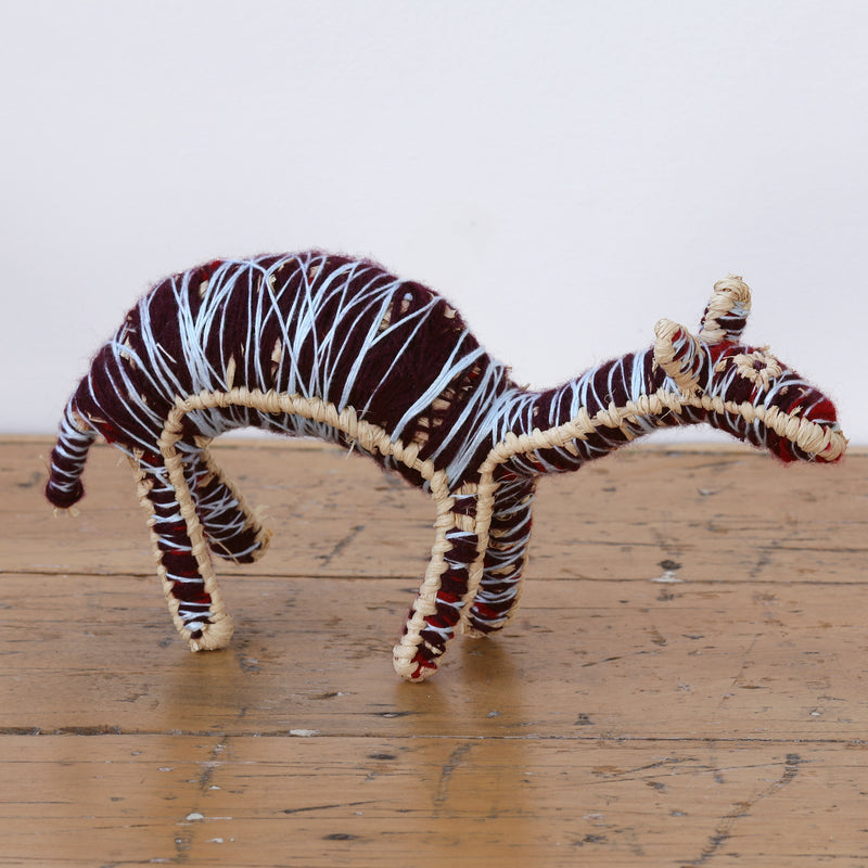Aboriginal Artwork by Jacinta Heffernan - Papa(dog) Tjanpi Sculpture