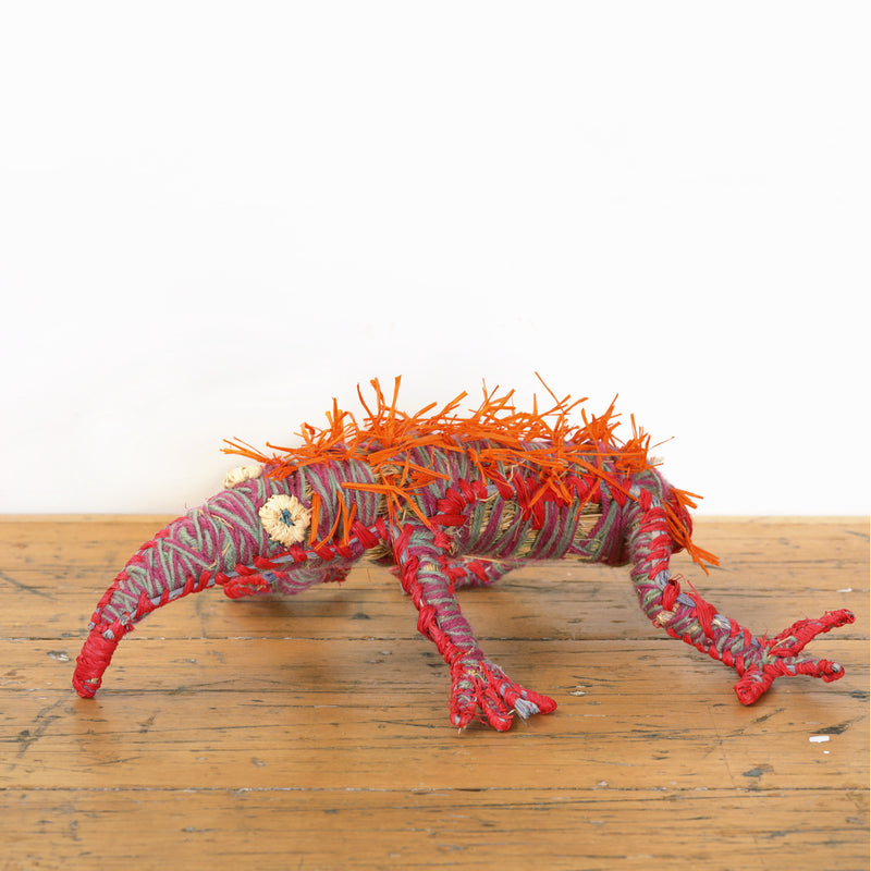 Aboriginal Artwork by Jackie Pearce - Tjilkamarta (echidna) Tjanpi Sculpture