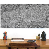 Aboriginal Artwork by Janie Napangardi Williams, Ngarlkirdi Jukurrpa (Witchetty Grub Dreaming), 91x46cm