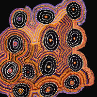 Aboriginal Artwork by Jeani Napangardi Lewis, Mina Mina Jukurrpa, 107x107cm