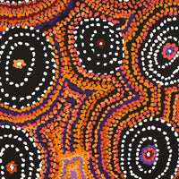 Aboriginal Artwork by Jeani Napangardi Lewis, Mina Mina Jukurrpa, 107x107cm