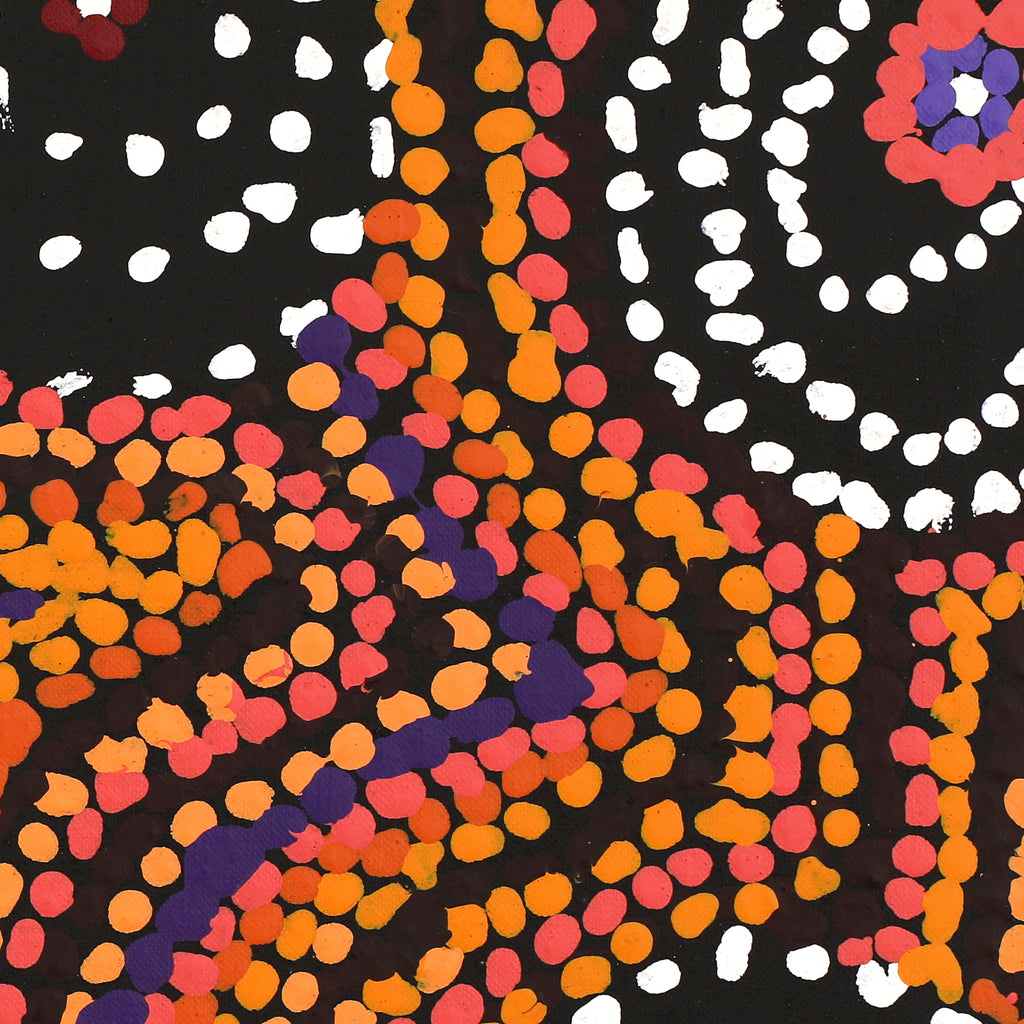 Aboriginal Artwork by Jeani Napangardi Lewis, Mina Mina Jukurrpa, 107x107cm