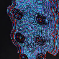 Aboriginal Artwork by Jeani Napangardi Lewis, Mina Mina Jukurrpa - Ngalyipi, 183x76cm