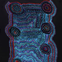 Aboriginal Artwork by Jeani Napangardi Lewis, Mina Mina Jukurrpa - Ngalyipi, 183x76cm