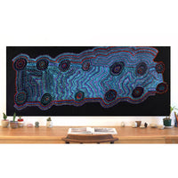 Aboriginal Artwork by Jeani Napangardi Lewis, Mina Mina Jukurrpa - Ngalyipi, 183x76cm