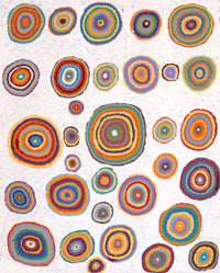 Aboriginal Artwork by Jeanie Nampijinpa Ross, Watiya-warnu Jukurrpa (Seed Dreaming), 76x61cm