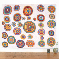 Aboriginal Artwork by Jeanie Nampijinpa Ross, Watiya-warnu Jukurrpa (Seed Dreaming), 76x61cm