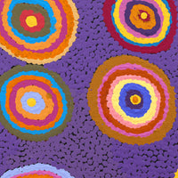 Aboriginal Artwork by Jeanie Nampijinpa Ross, Watiya-warnu Jukurrpa (Seed Dreaming), 30x30cm