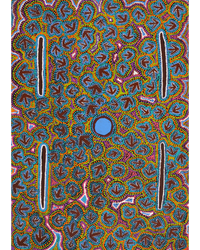 Aboriginal Artwork by Jeffrey Jangala Gallagher, Yankirri Jukurrpa (Emu Dreaming) - Ngarlikurlangu, 107x76cm