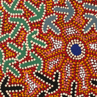 Aboriginal Artwork by Jeffrey Jangala Gallagher, Yankirri Jukurrpa (Emu Dreaming) - Ngarlikurlangu, 122x76cm