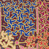 Aboriginal Artwork by Jeffrey Jangala Gallagher, Yankirri Jukurrpa (Emu Dreaming) - Ngarlikurlangu, 76x61cm