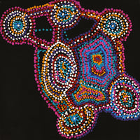 Aboriginal Artwork by Jeani Napangardi Lewis, Mina Mina Jukurrpa, 46x46cm