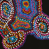 Aboriginal Artwork by Jeani Napangardi Lewis, Mina Mina Jukurrpa, 46x46cm