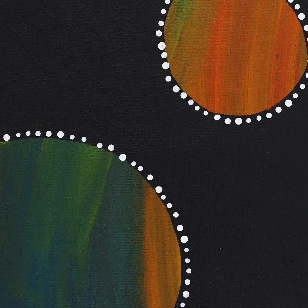 Aboriginal Artwork by Jennifer Mintaya Connelly Ward, Kungkarangkalpa (Seven Sisters Story), 91x61cm